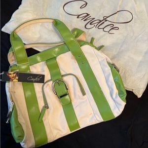 Beautiful Candice bright green handbag